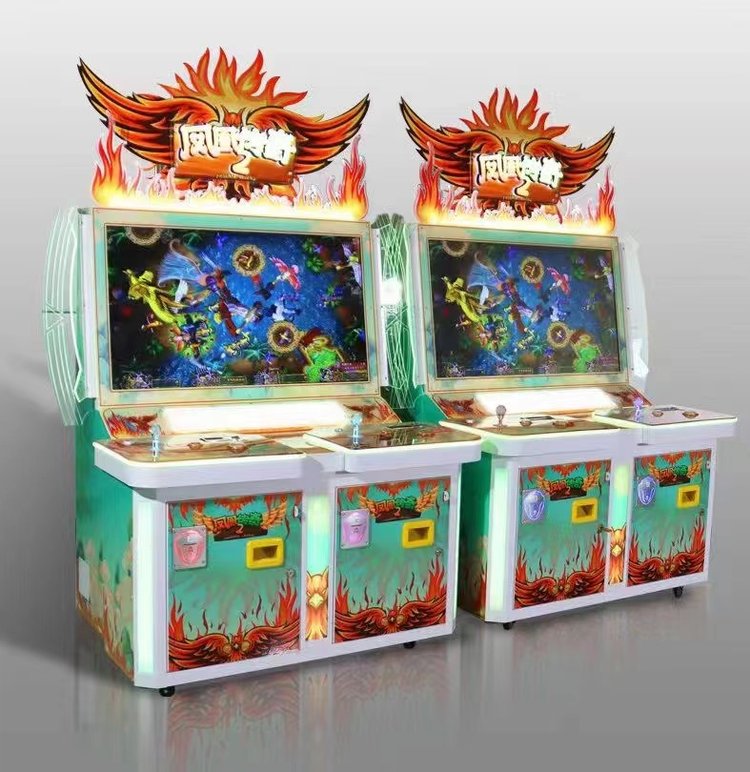粵游文化審批機(jī)臺(tái) 動(dòng)漫游戲廳的娛樂(lè)新寵——平板立式4人打鳥(niǎo)鳳凰游戲機(jī)